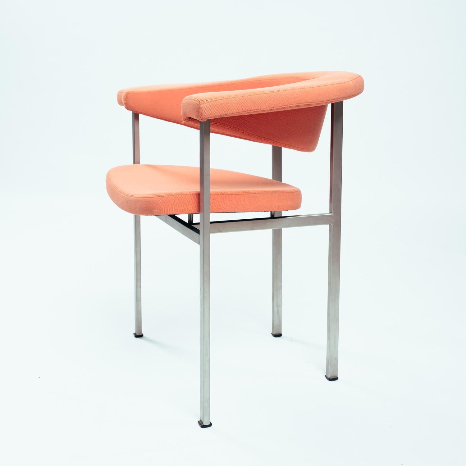 Rudolf Wolf Meander Beta chair, Dutch modernist arm chair, 1960s, set of 4 10
