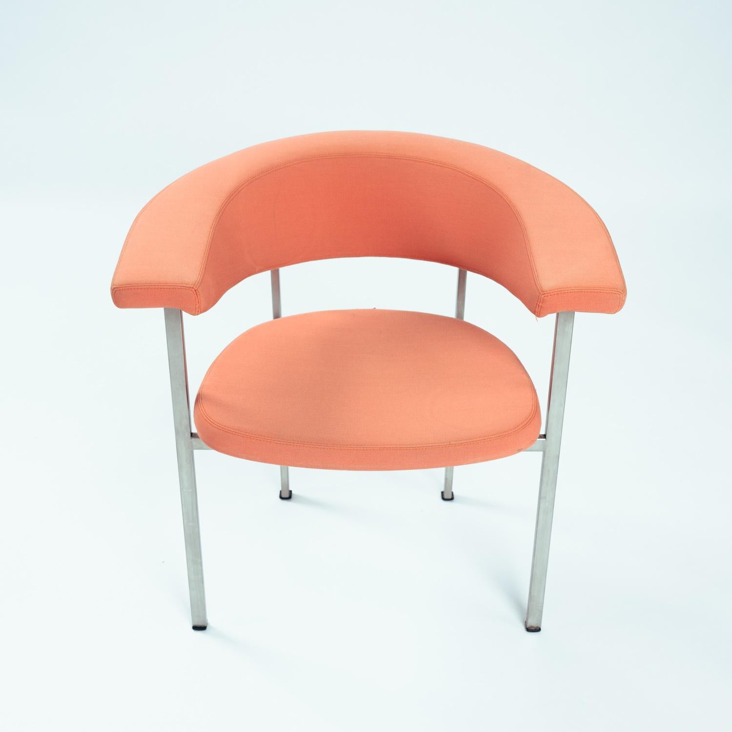 Rudolf Wolf Meander Beta chair, Dutch modernist arm chair, 1960s, set of 4 11