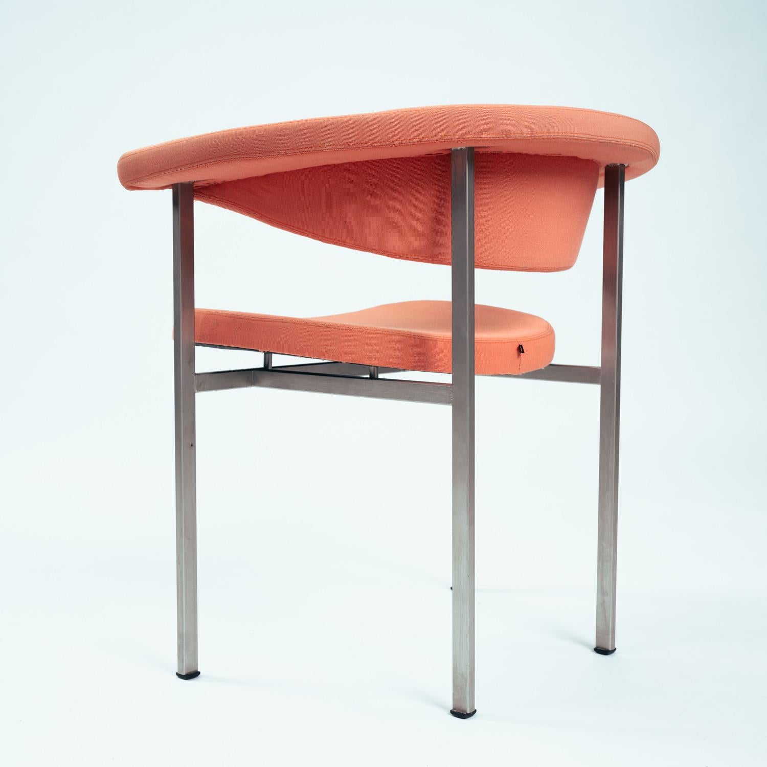Rudolf Wolf Meander Beta chair, Dutch modernist arm chair, 1960s, set of 4 13