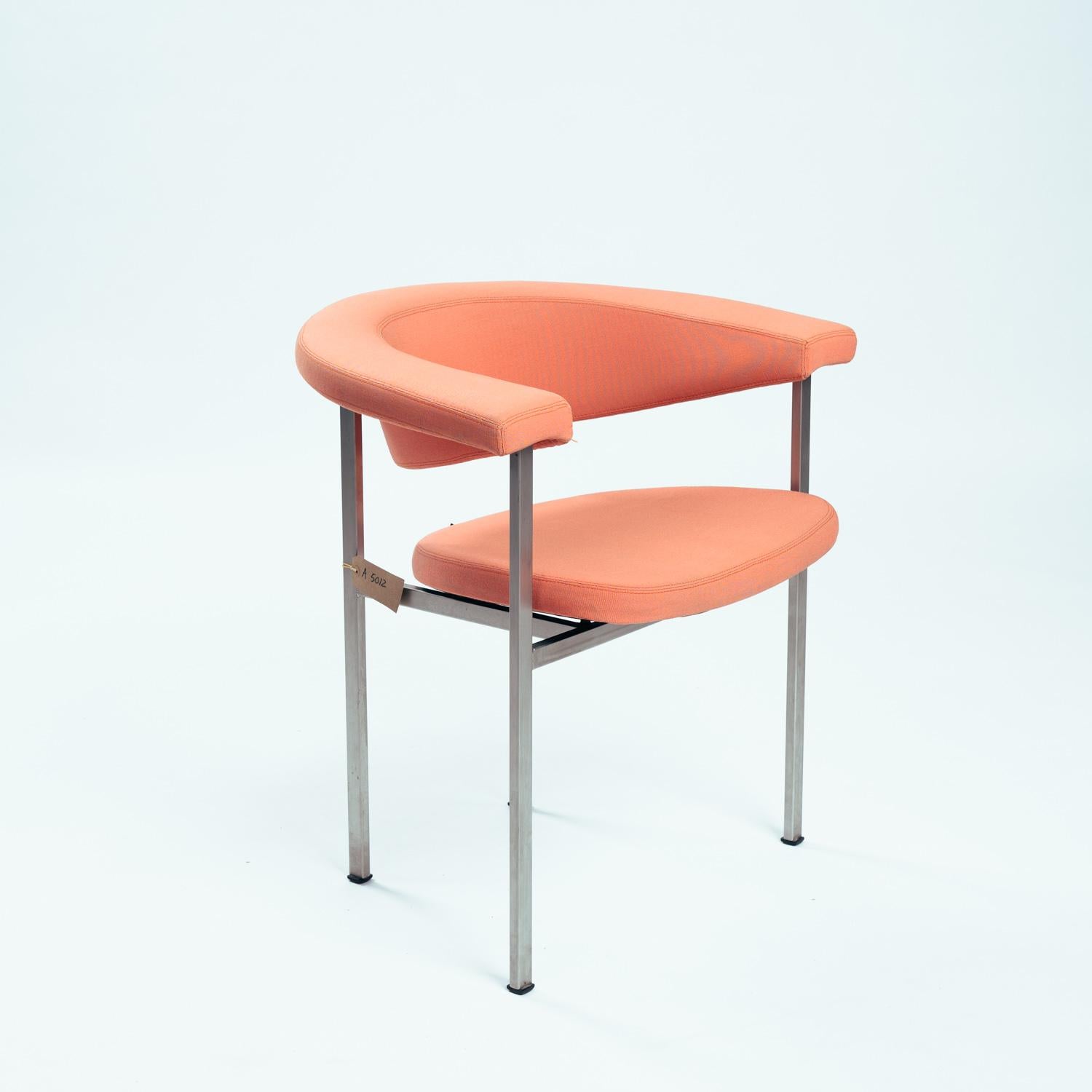 Mid-Century Modern Rudolf Wolf Meander Beta chair, Dutch modernist arm chair, 1960s, set of 4