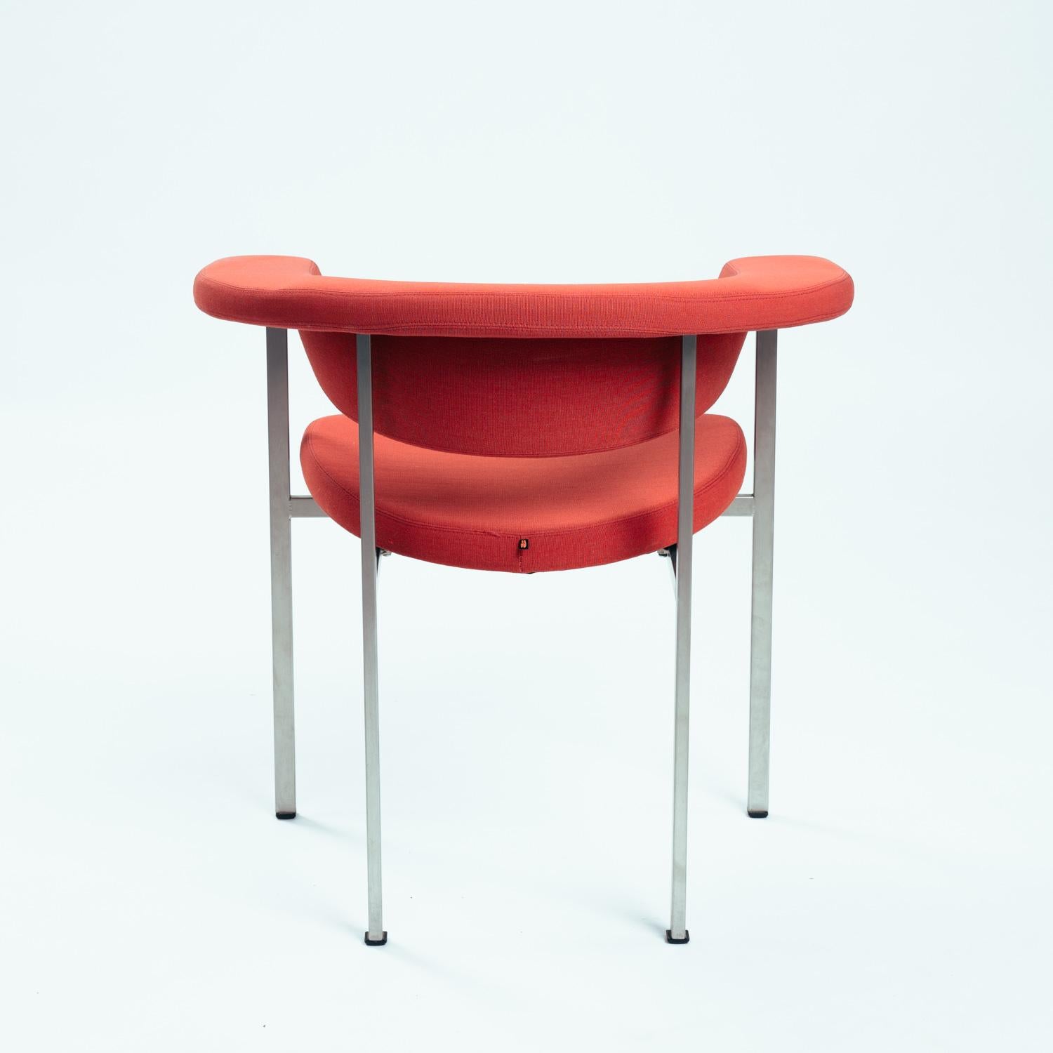 Rudolf Wolf Meander Beta chair, Dutch modernist arm chair, 1960s, set of 4 2
