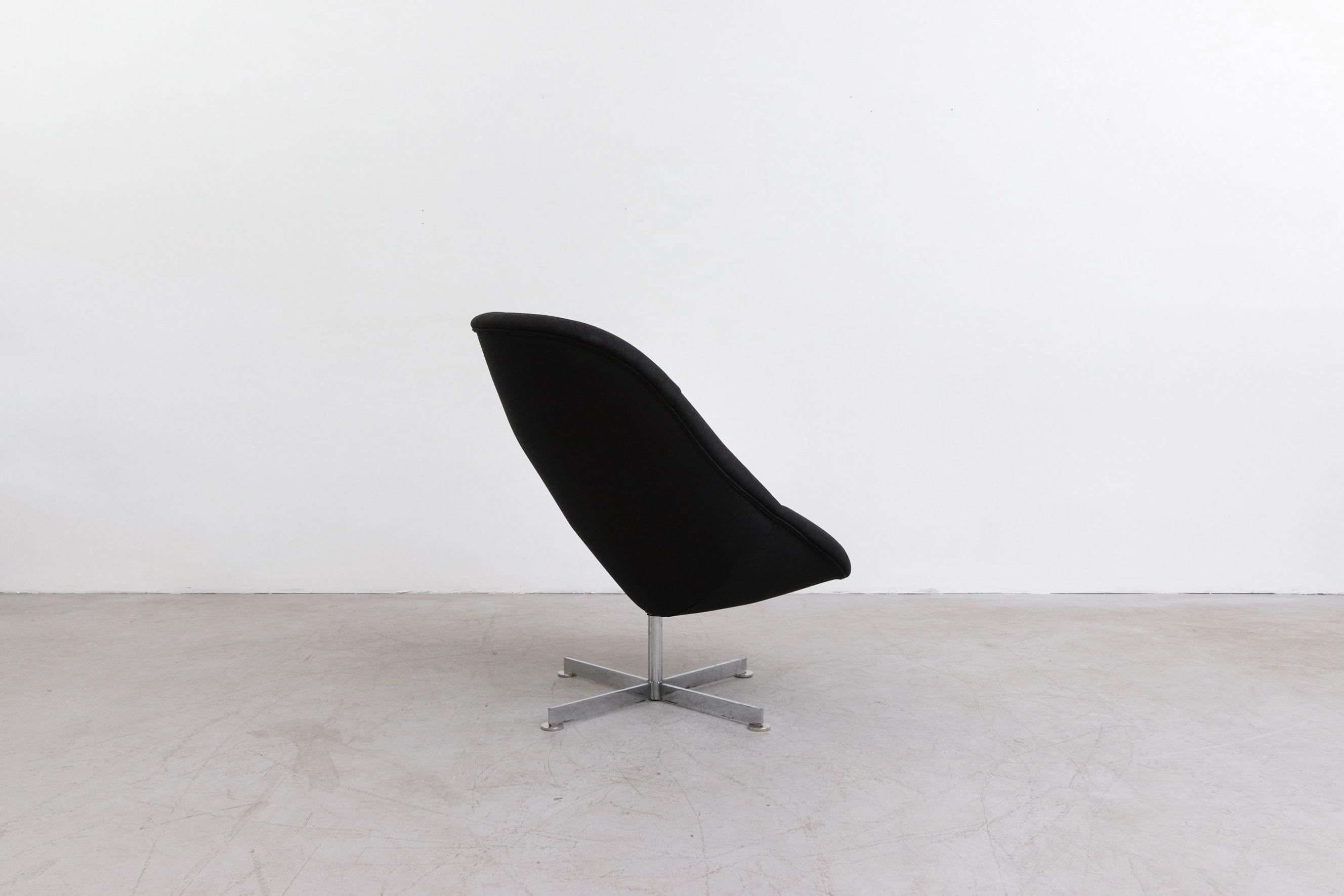 Mid-20th Century Rudolf Wolf Newly Upholstered Lounge Chair for Rohé, 1960's