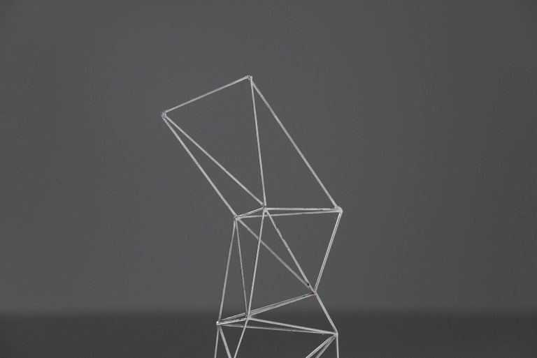 Rudolf Wolf Wire Turned Sculpture Holland 1975 For Sale at 1stDibs
