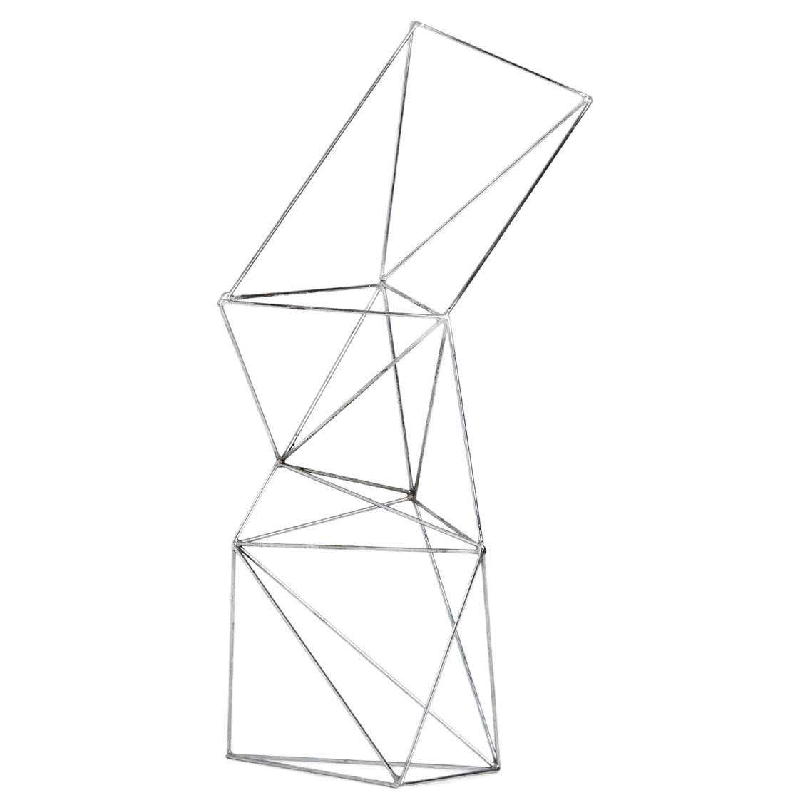 Rudolf Wolf Wire Turned Sculpture Holland 1975 For Sale at 1stDibs