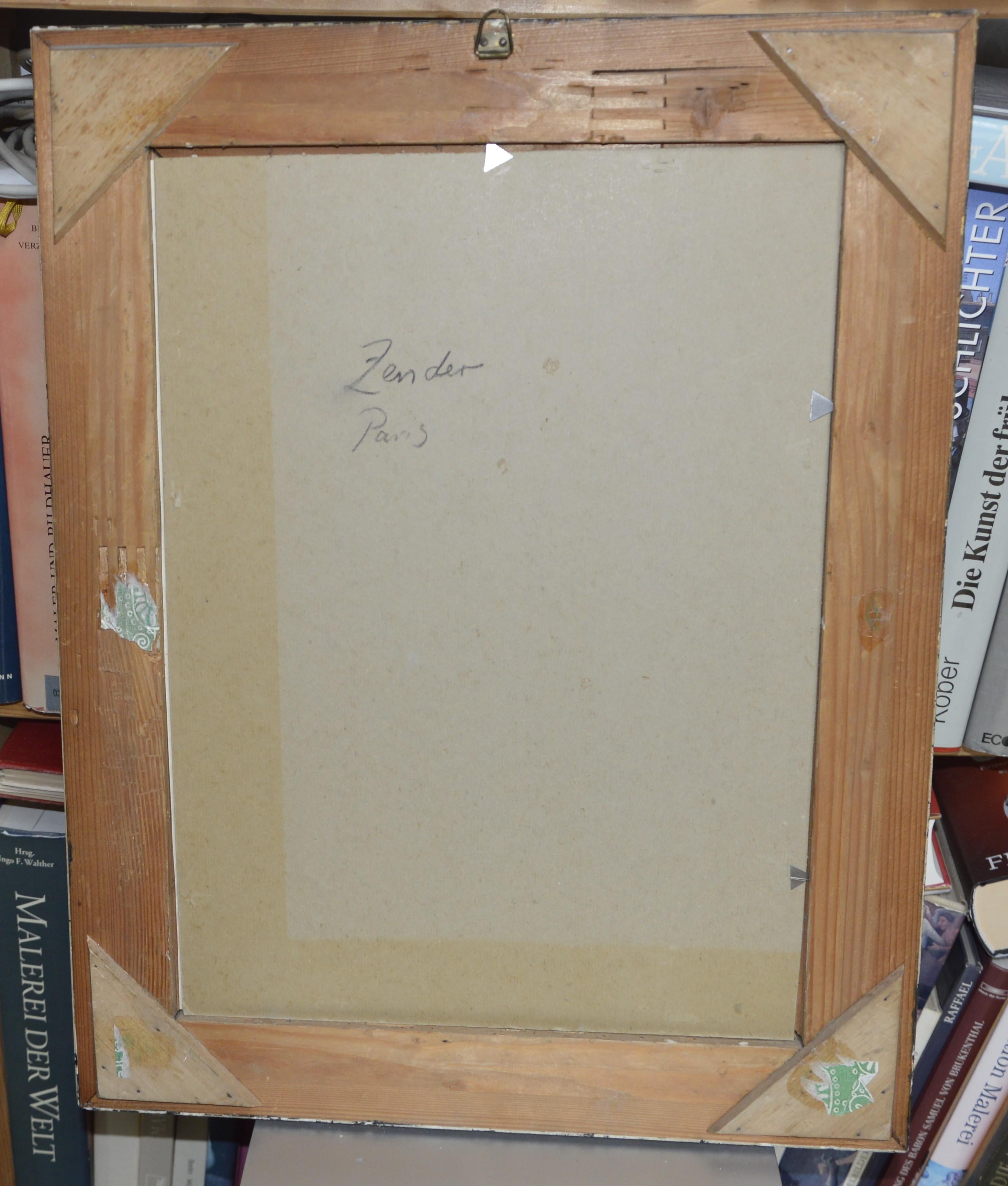 Pariser Stadtansicht (Braun), Landscape Painting, von Rudolf Zender, Swiss painter