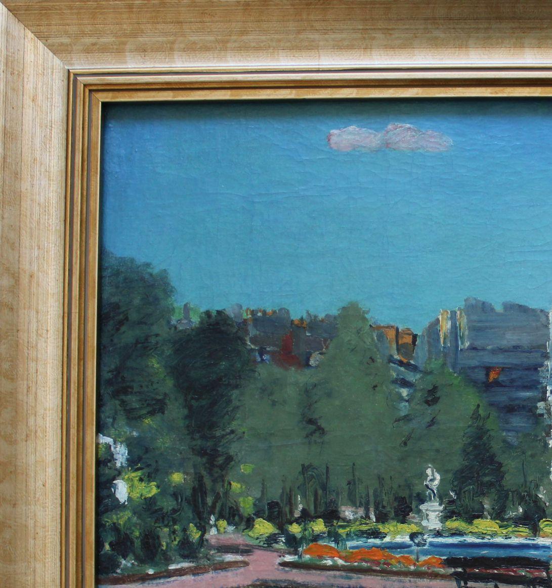 Giardino del Lussemburgo, 47x54 cm, olio/cartone, 1939 in vendita 1