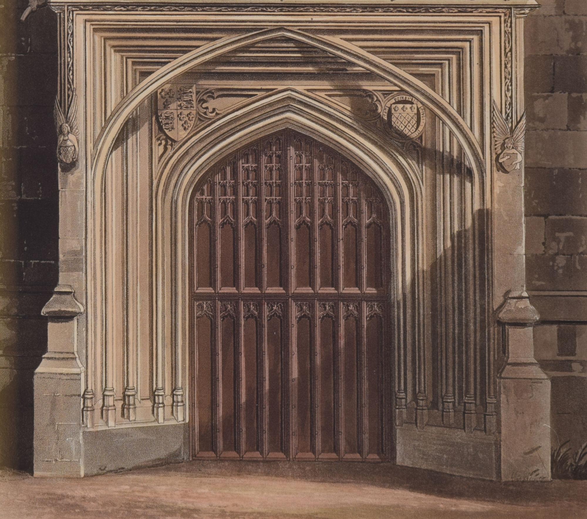 Chapel of Magdalen College, Oxford engraving by Havell for Ackermann For Sale 1
