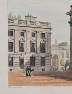 Christ Church Library Peckwater by Lewis after Mackenzie for Ackermann
