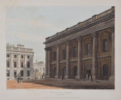 Christ Church Library Peckwater by Lewis after Mackenzie for Ackermann