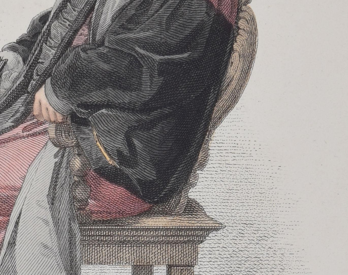 Doctor in Divinity, Oxford engraving by Agar after Uwins for Ackermann For Sale 1