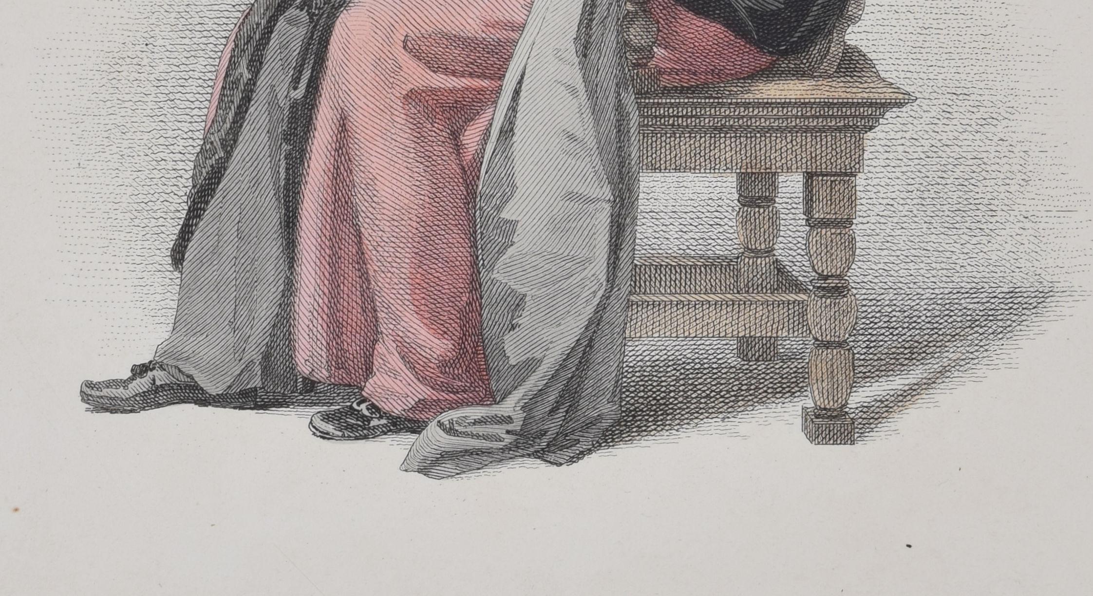 Doctor in Divinity, Oxford engraving by Agar after Uwins for Ackermann For Sale 3