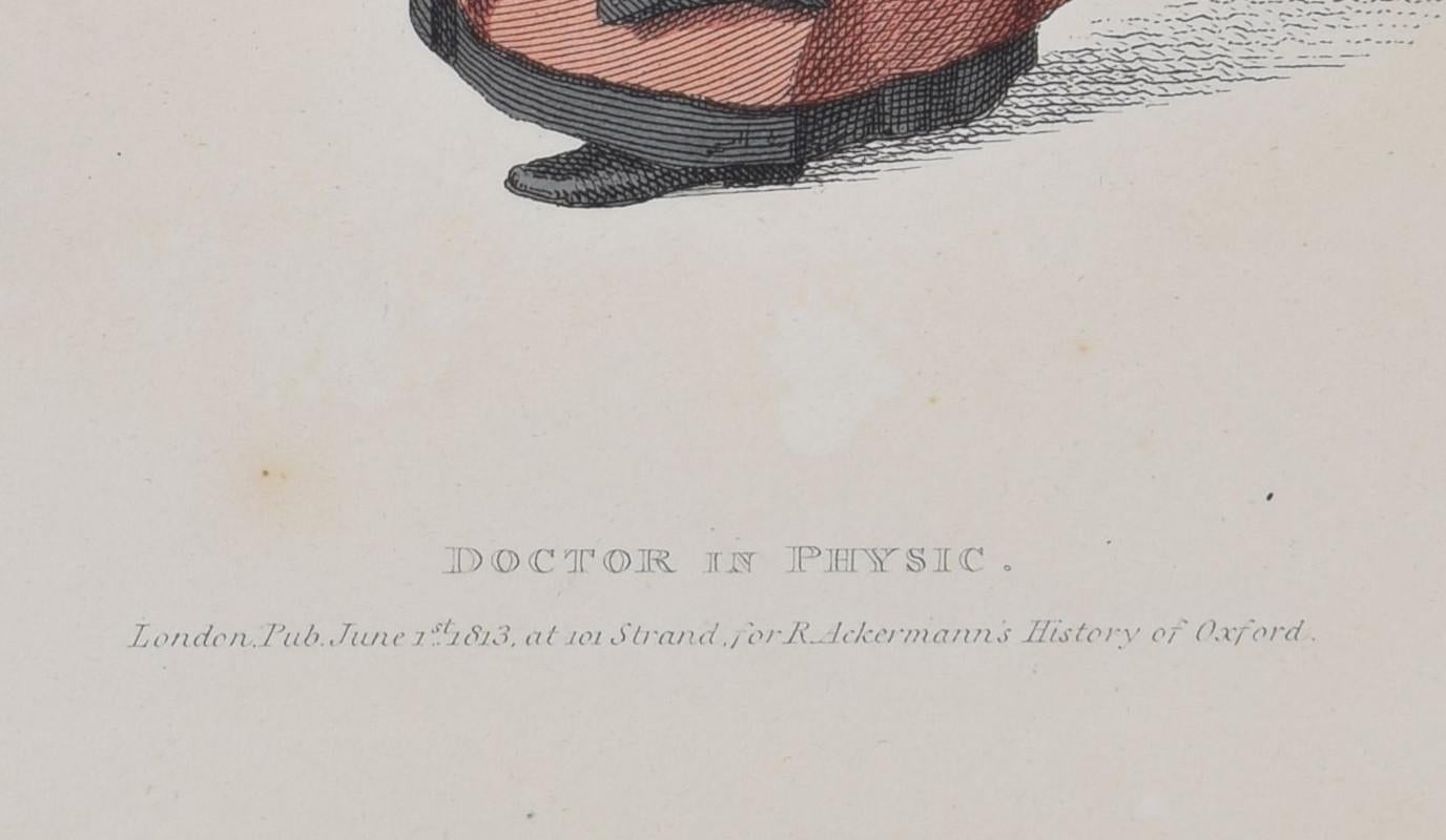 Doktorand in Physik, Universität Oxford 1813, Kupferstich von John Agar im Angebot 2
