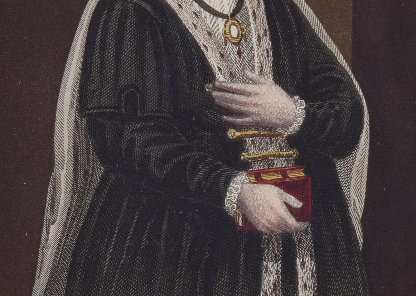 Elizabeth de Clare, Clare College, Cambridge engraving for Ackermann For Sale 1