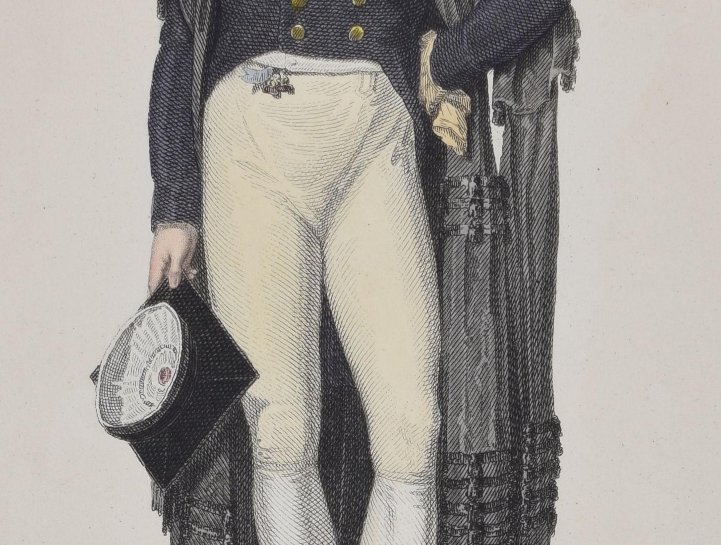 Gentleman Commoner, University of Oxford 1814 engraving by John Agar For Sale 1
