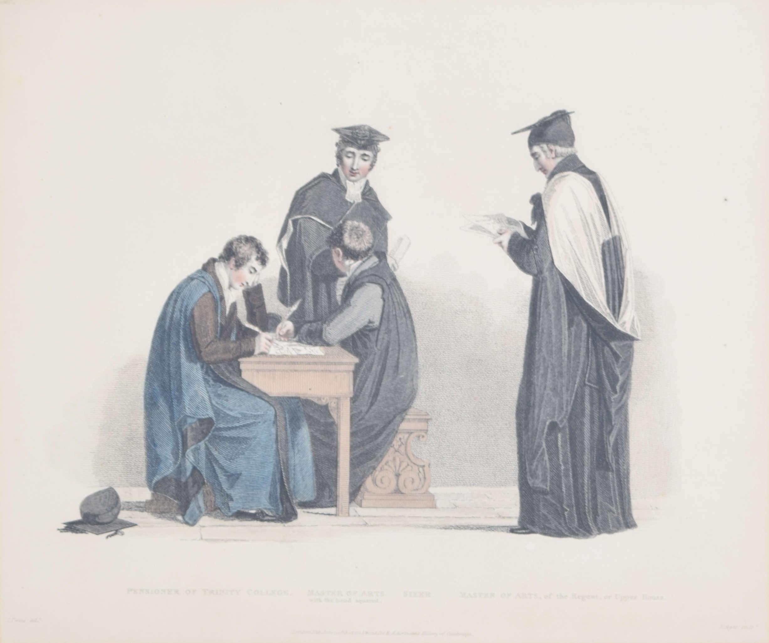 Rudolph Ackermann MA Masters of Arts and Trinity College, Cambridge member engraving by John