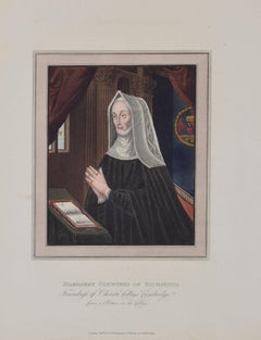 Margaret Countess of Richmond, Christ's College, Cambridge engraving
