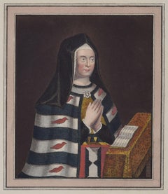 Mary, Countess of Pembroke, Pembroke College, Cambridge engraving for Ackermann