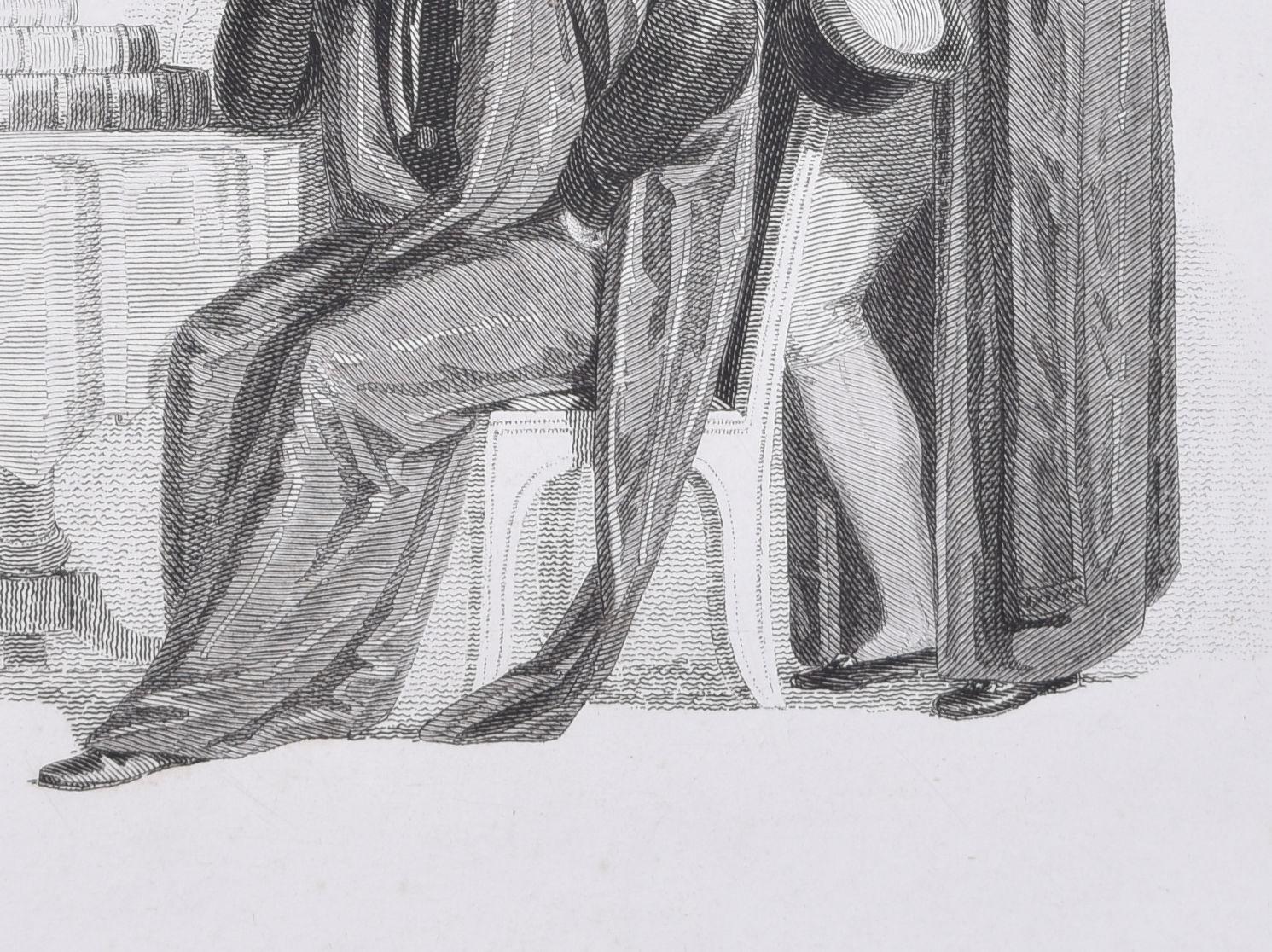 Pensioner of Trinity Hall; Doctors in Law and Physic engraving by John Agar For Sale 1