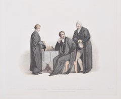 Antique Pensioner of Trinity Hall; Doctors in Law and Physic engraving by John Agar