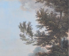 Queens' College, Cambridge engraving by Bluck for Ackermann