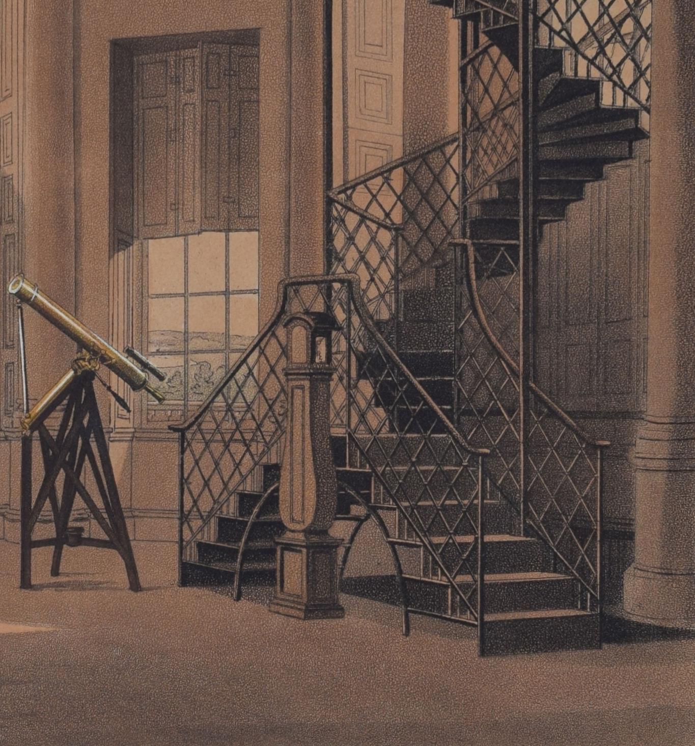 Radcliffe Astronomical Observatory, Oxford engraving by John Bluck for Ackermann For Sale 1