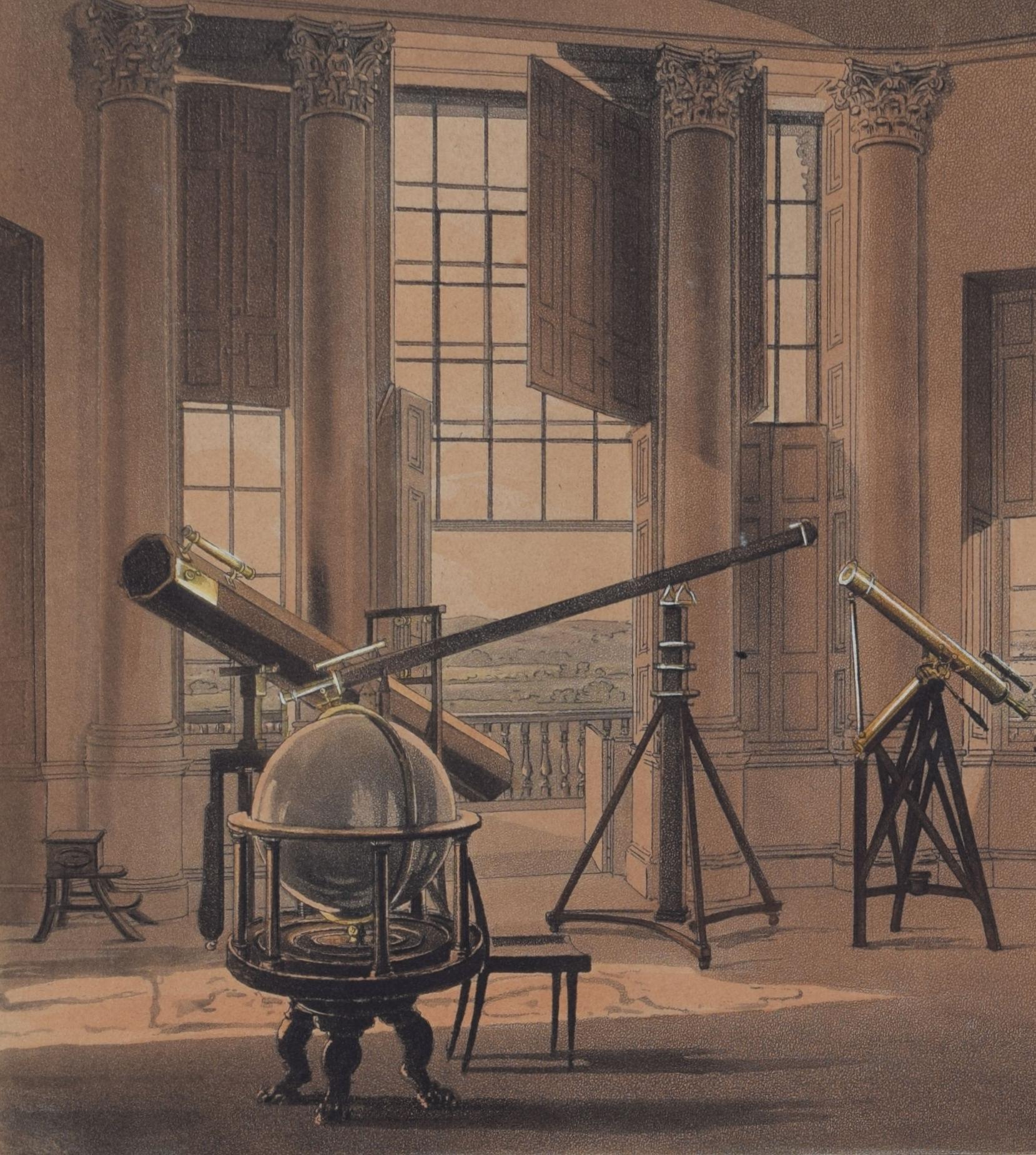 Radcliffe Astronomical Observatory, Oxford engraving by John Bluck for Ackermann For Sale 2