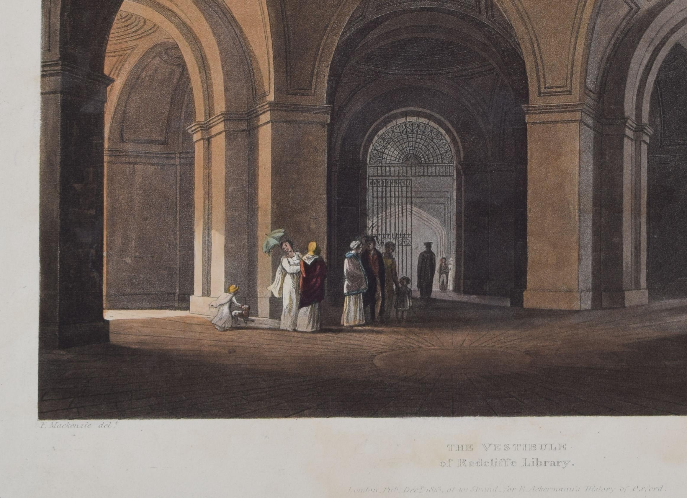 Gravure d'Oxford de Hill d'après Mackenzie pour Ackermann en vente 1