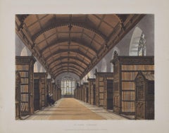 St John
s College, Cambridge Library engraving by the Havells for Ackermann