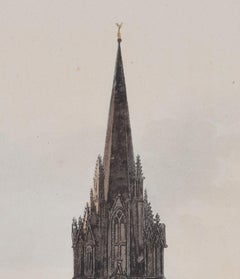 St Mary's Church, Oxford engraving by Lewis after Nash for Ackermann
