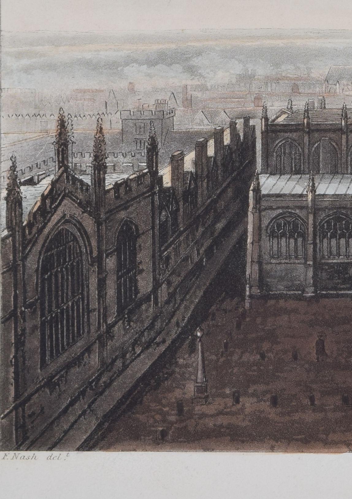 Church's, Oxford gravure de Lewis d'après Nash pour Ackermann en vente 1