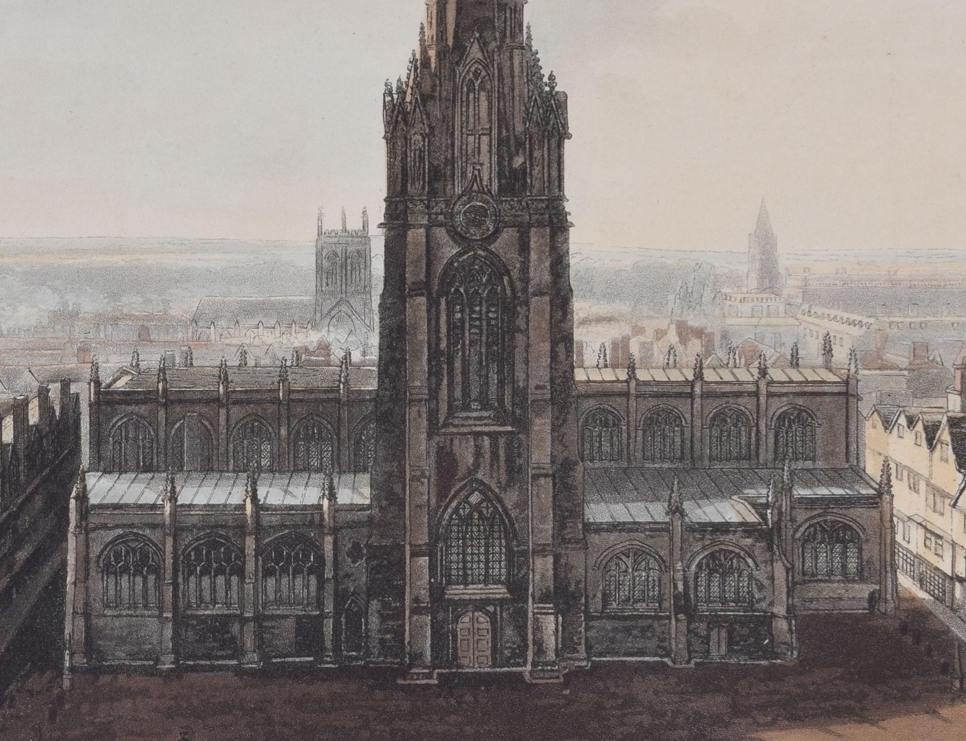 Church's, Oxford gravure de Lewis d'après Nash pour Ackermann en vente 2