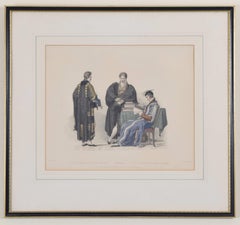 Studenti degli Emmanuel e Trinity Colleges, Cambridge 1815 incisione di John Agar