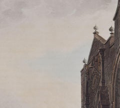 Tom Tower, Christ Church, St Aldate's, Oxford par Hill d'après Pugin pour Ackermann