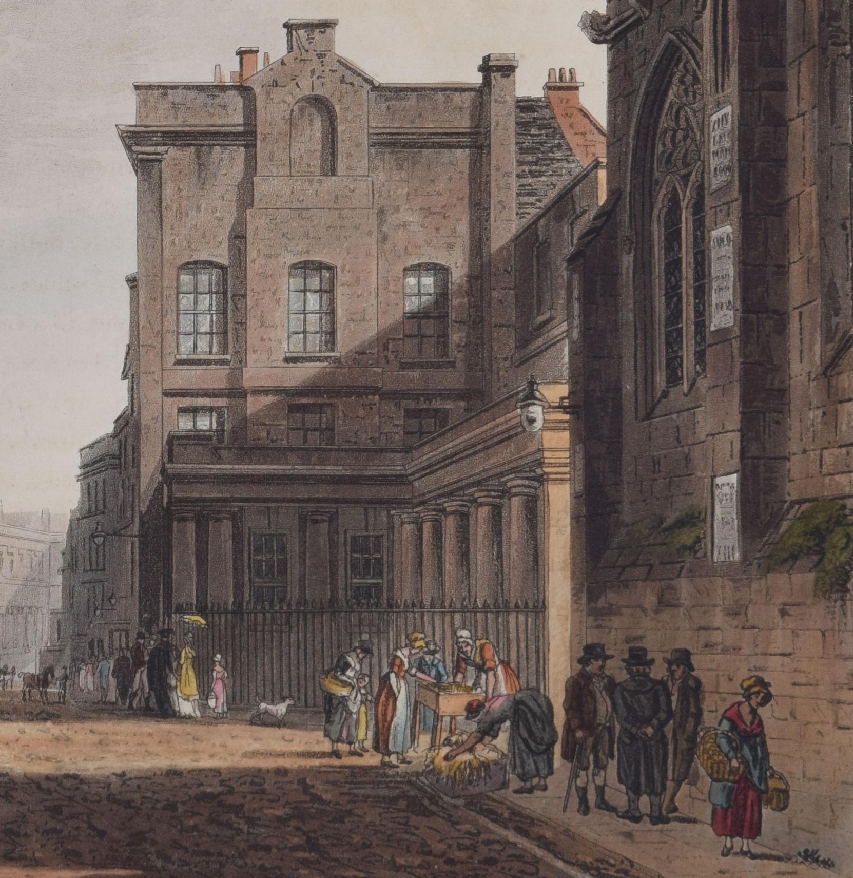 Tom Tower, Christ Church, St. Aldate's, Oxford, von Hill nach Pugin für Ackermann im Angebot 2