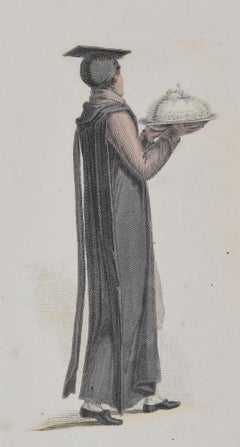University of Oxford Bachelor engraving by Agar after Uwins for Ackermann