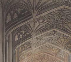 University of Oxford The Divinity School de Lewis d'après Mackenzie pour Ackermann
