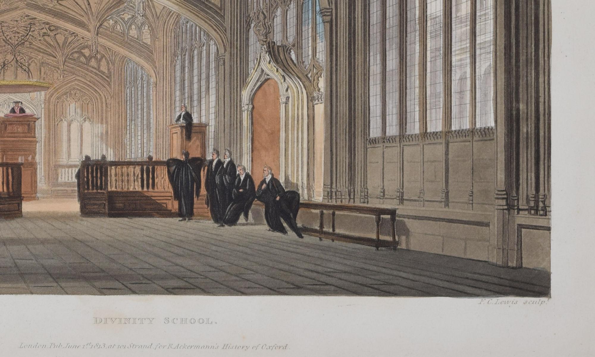 University of Oxford The Divinity School by Lewis after Mackenzie for Ackermann For Sale 2