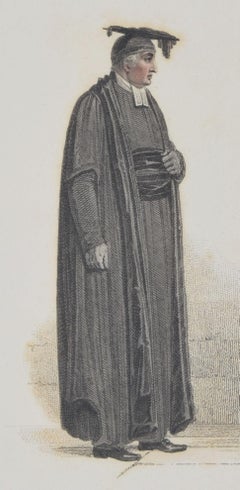 Vice Chancellor, Esquire Beadle, Yeoman Beadle, Oxford engraving for Ackermann