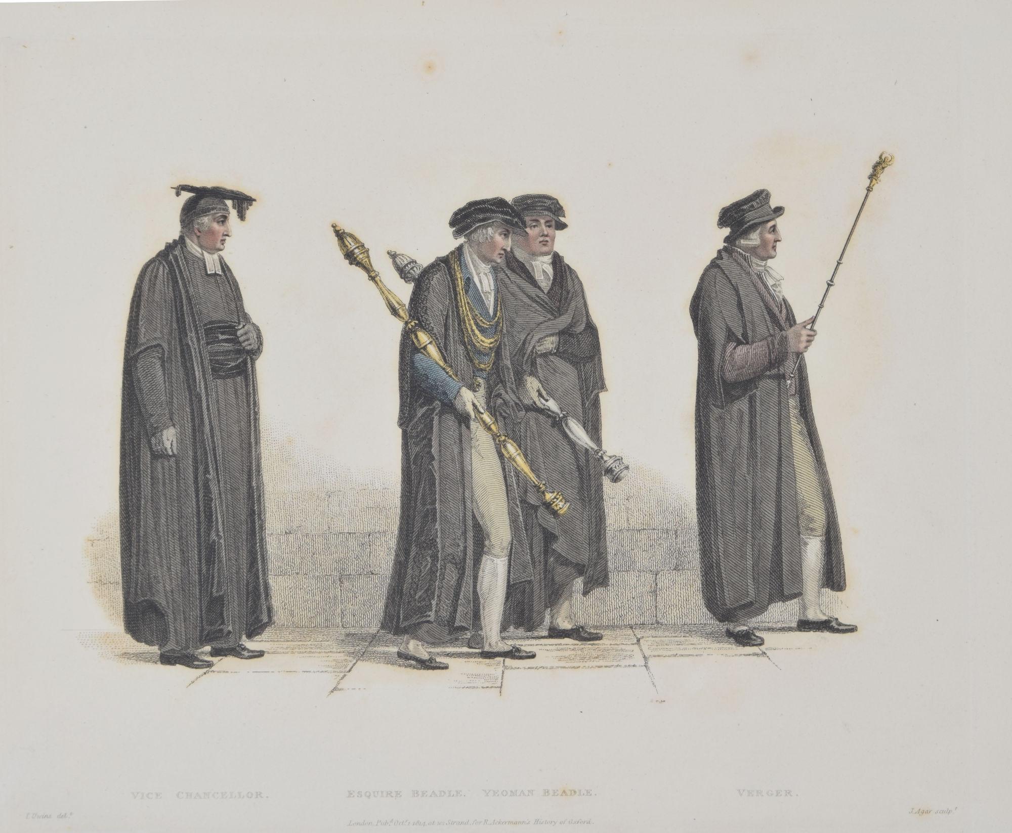 Vice Chancellor, Esquire Perle, Yeoman Perle, Oxford-Stickerei für Ackermann