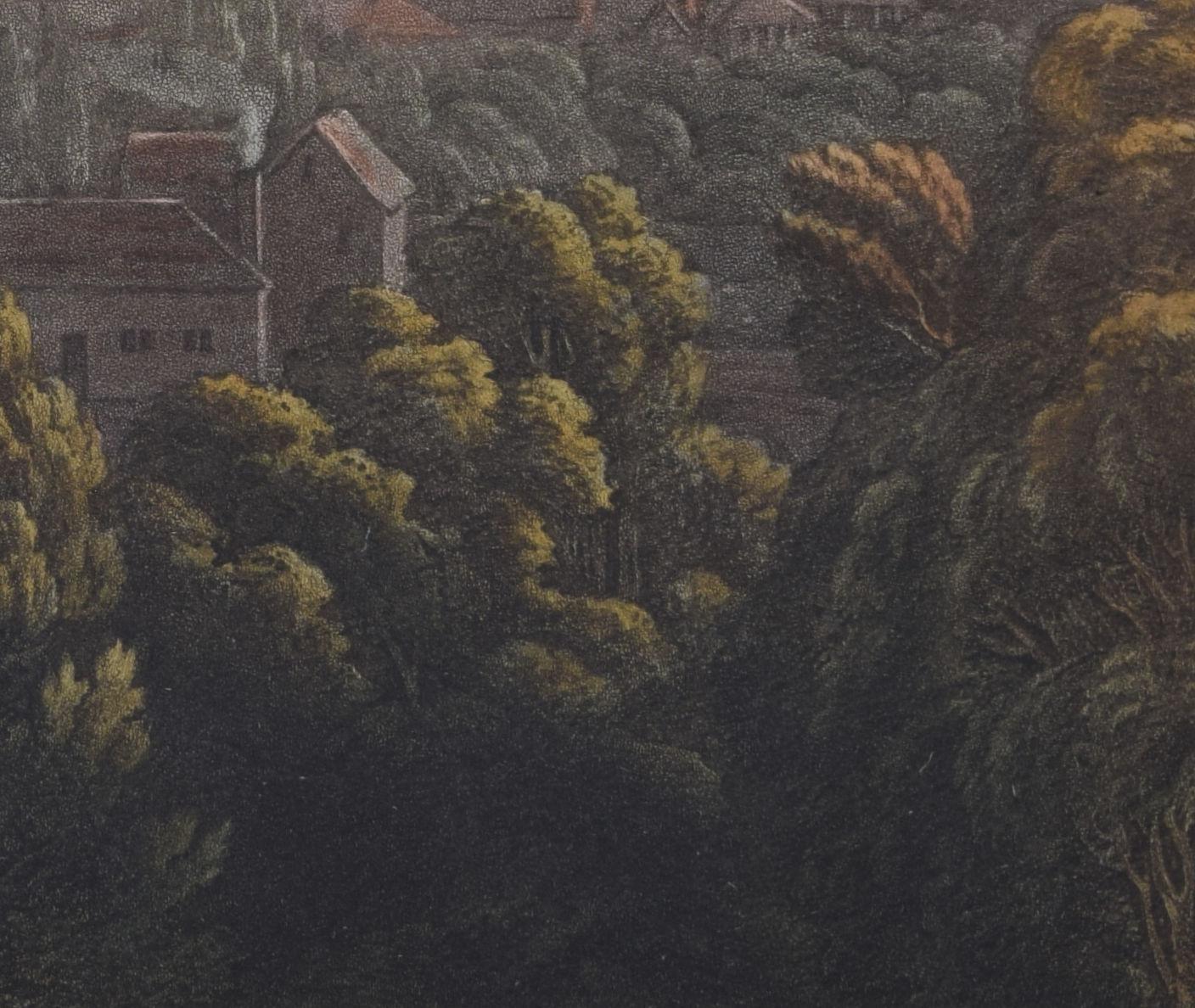 View of Oxford engraving by Bluck after Turner for Ackermann For Sale 3