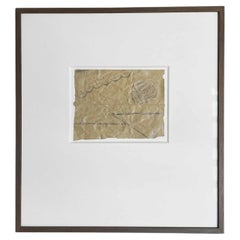 RUDOLPH BAUER. Dibujo abstracto original a lápiz, década de 1930