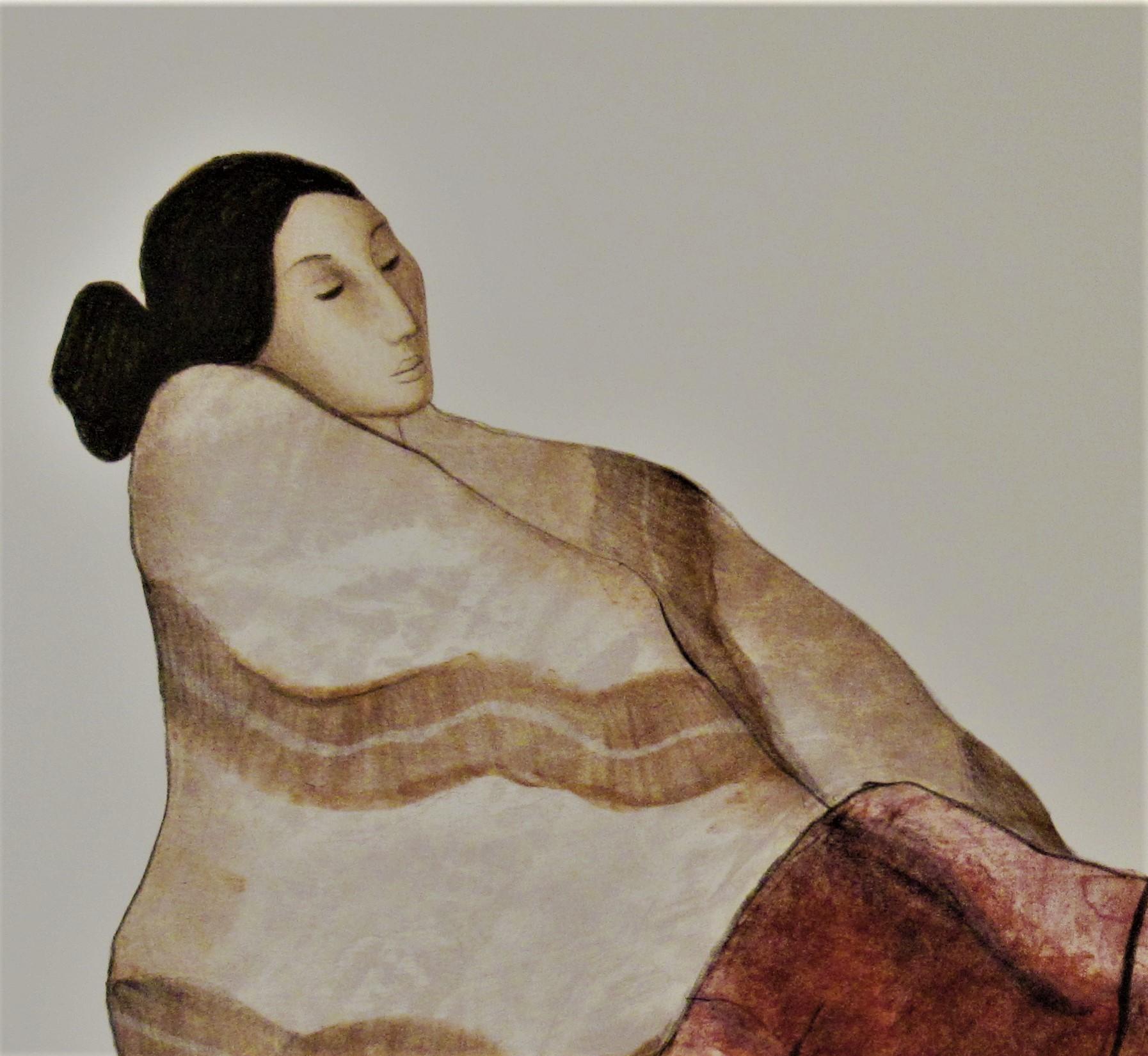 Navajo-Frauen, Bundesstaat #2 (Realismus), Print, von Rudolph Carl Gorman