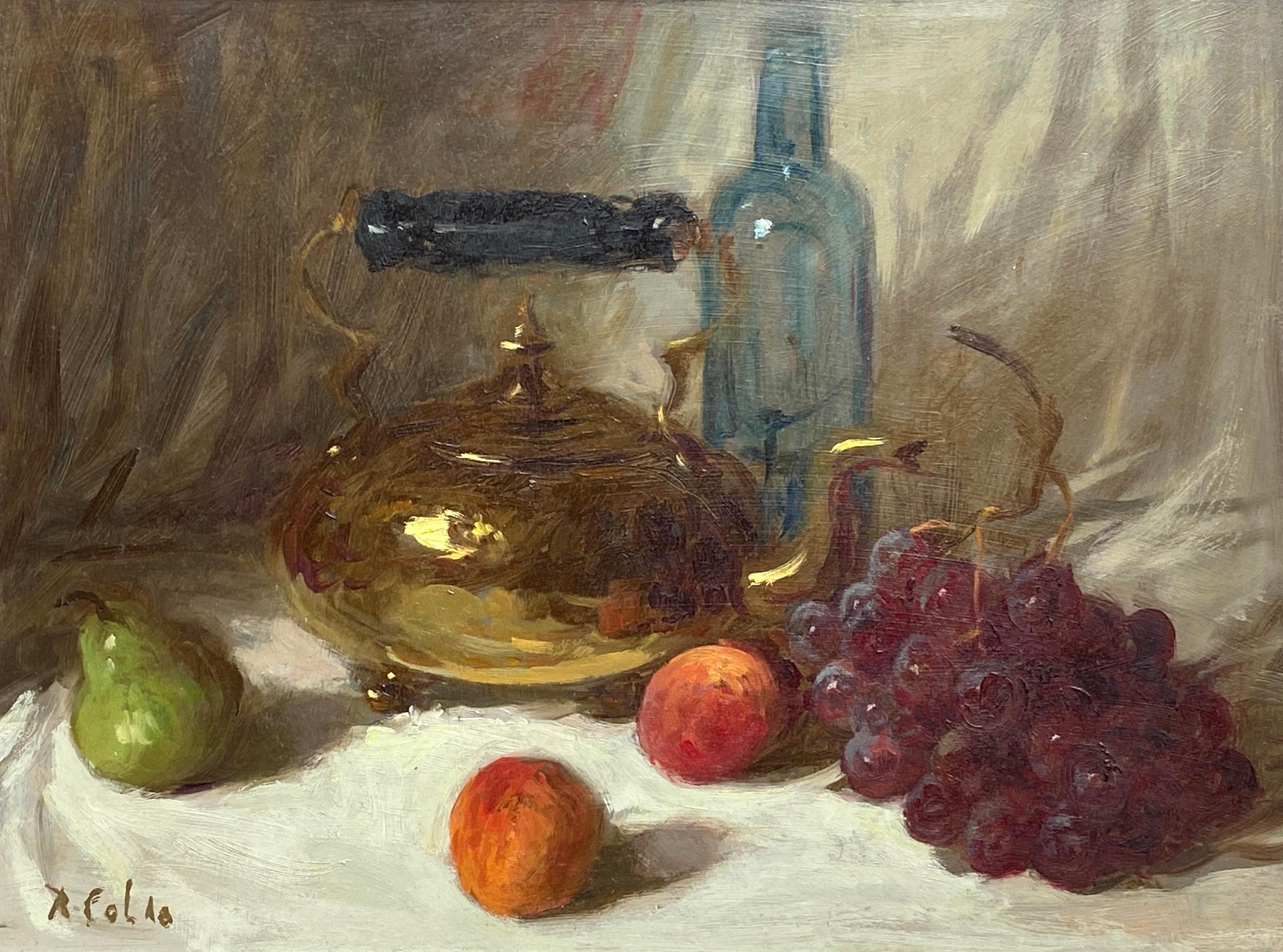 Rudolph Colao Still-Life Painting - "Still Life with Kettle"