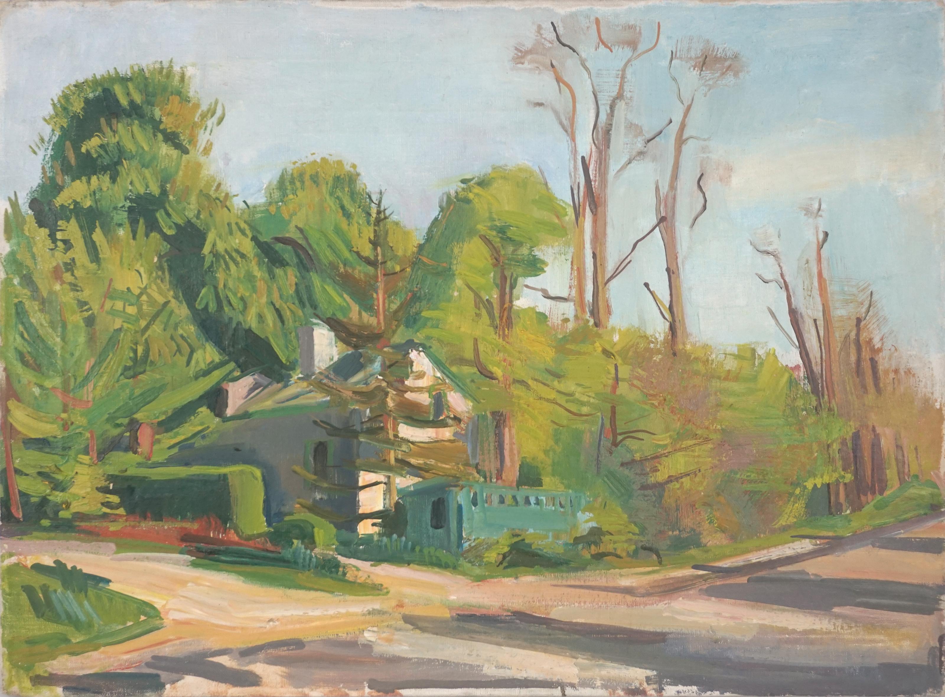 1930s Original Oil Painting of Ulster County, Woodstock, New York