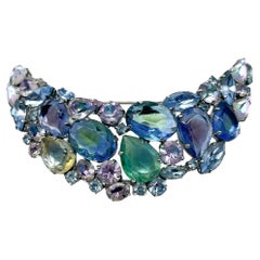 Rudolph Lucke & Co Late 1950s German Kaufbeuren Vintage Rhinestone Brooch