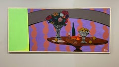 A Large, Spectacular 1960s Mid-Century Modern Abstract Still Life Painting