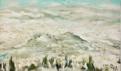 A Subtle, Atmospheric, Mid-Century Modern Dune Landscape Painting by Rudolph Pen