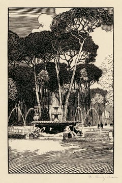 Fountain of Sea Horses, Rome — Early 20th Century