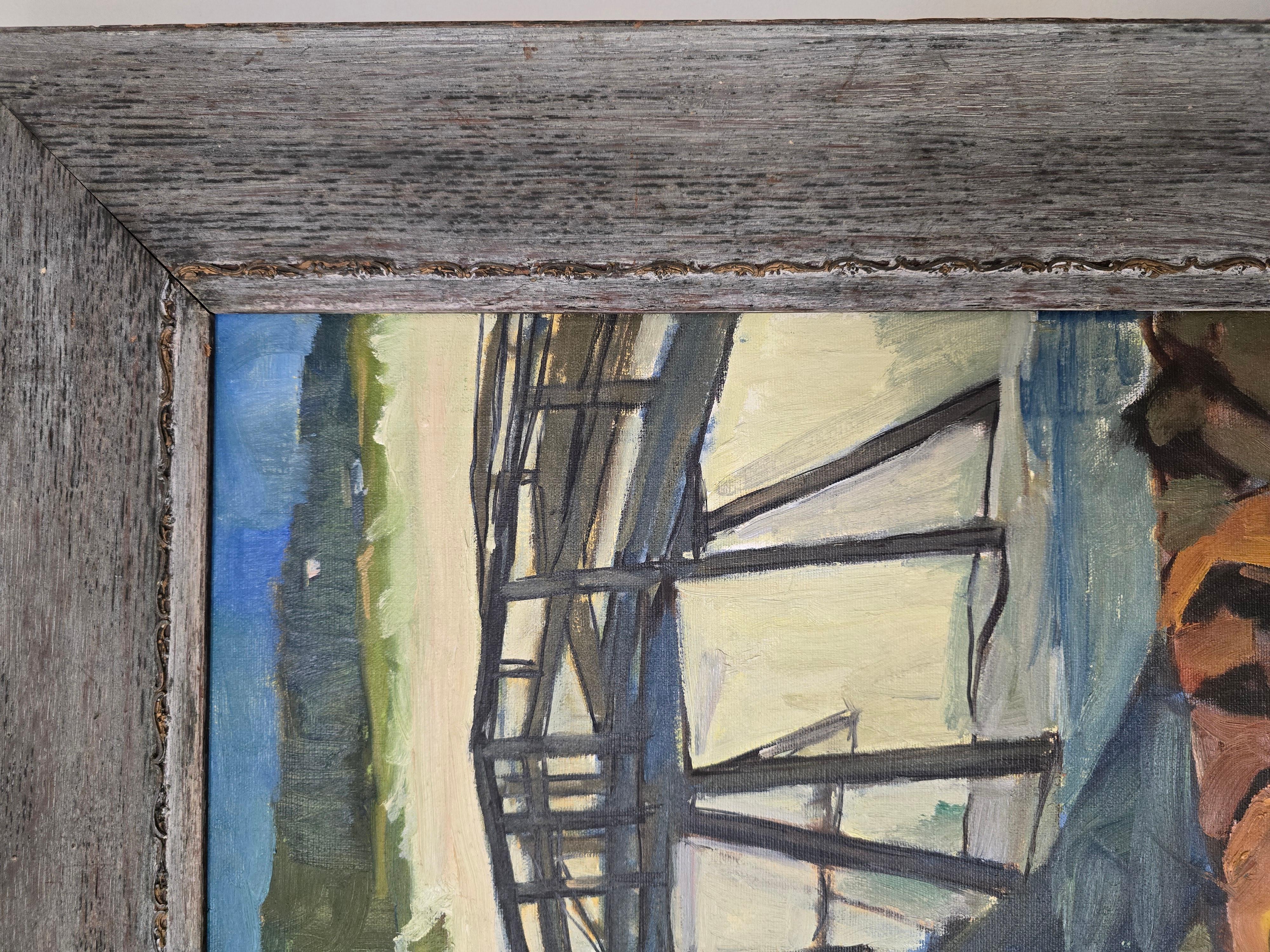 Nachmittag am Pier - Rudy Helmo ca. 1955 im Angebot 1