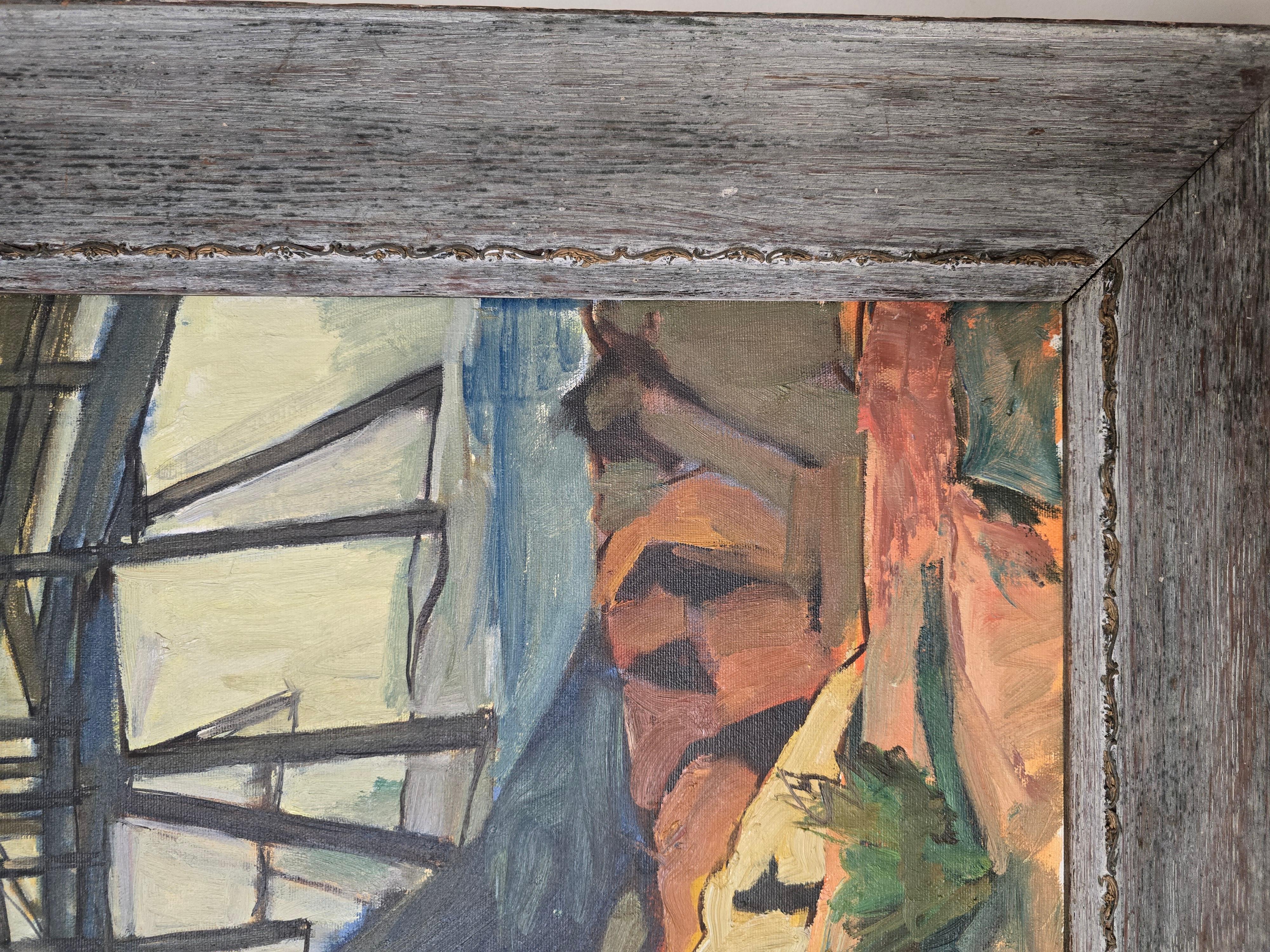 Nachmittag am Pier - Rudy Helmo ca. 1955 im Angebot 2